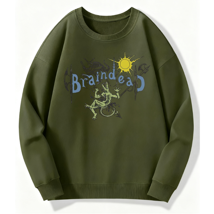 Vintage Rock Crocodile Sweatshirt - Image 2
