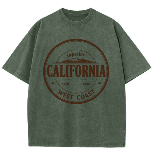 West Coast Cali Washed T-Shirt - Image 3