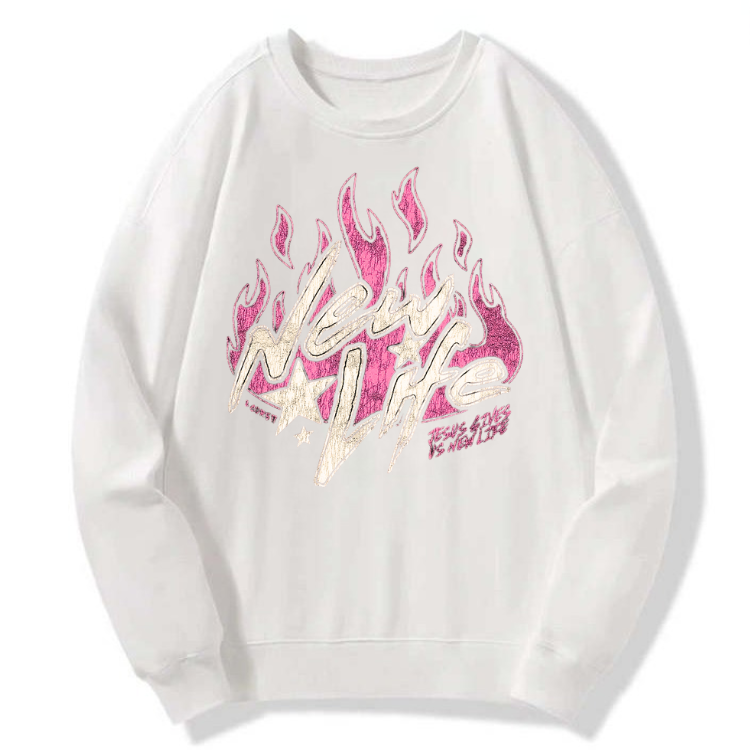 New Life Flames Sweatshirt - Image 6