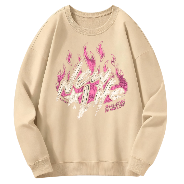 New Life Flames Sweatshirt - Image 4
