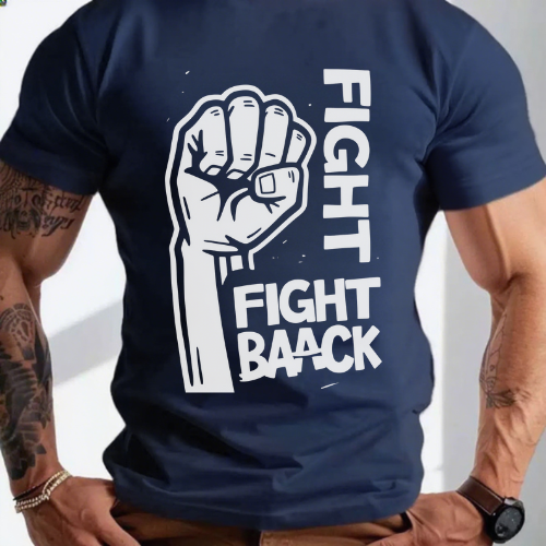 Fight Back Attitude Power Fist T-Shirt - Image 3