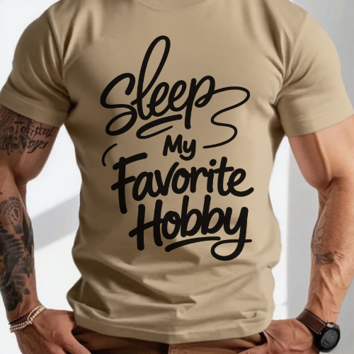 Sleep My Favorite Hobby T-Shirt - Image 4