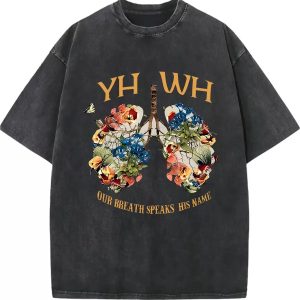 Floral Christian Washed T-Shirt